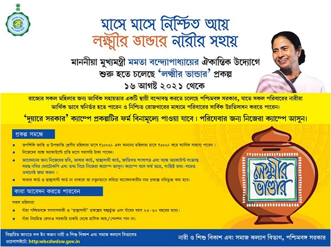 West Bengal Lakshmir Bhandar Scheme Logo