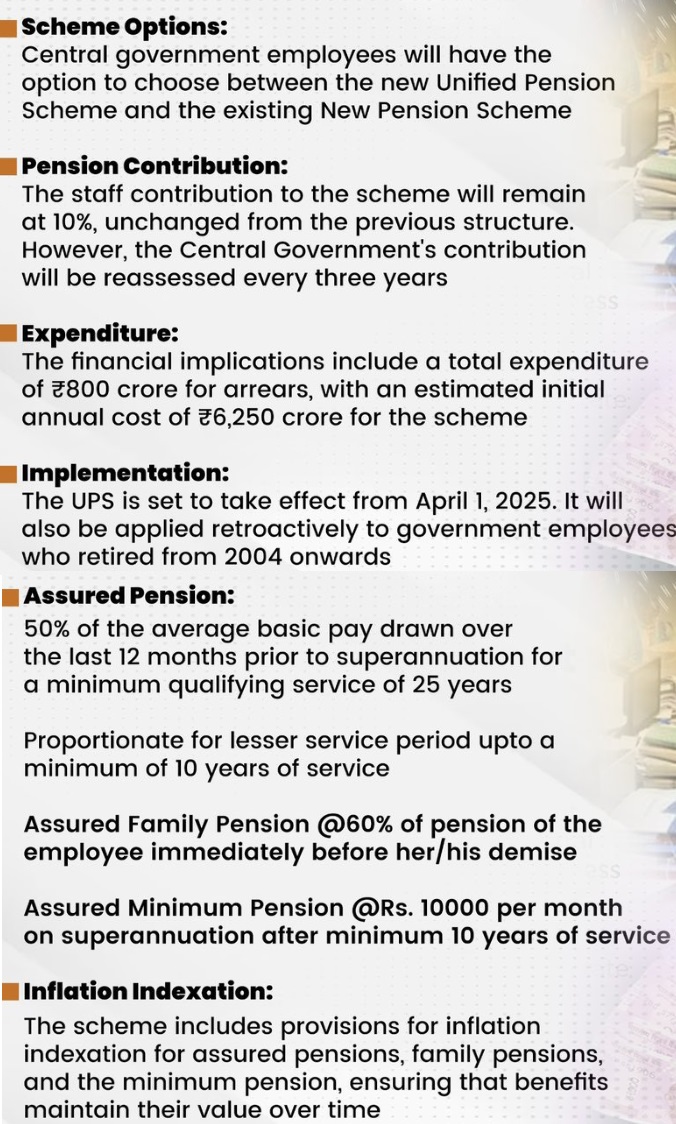 Unified Pension Scheme Benefits Explained