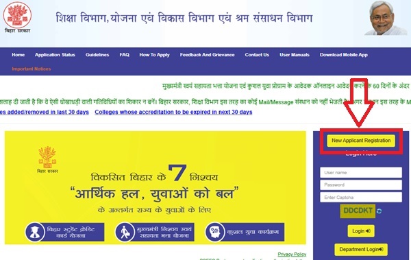 Mukhyamantri Nischay Swayam Sahayata Bhatta Yojana Registration
