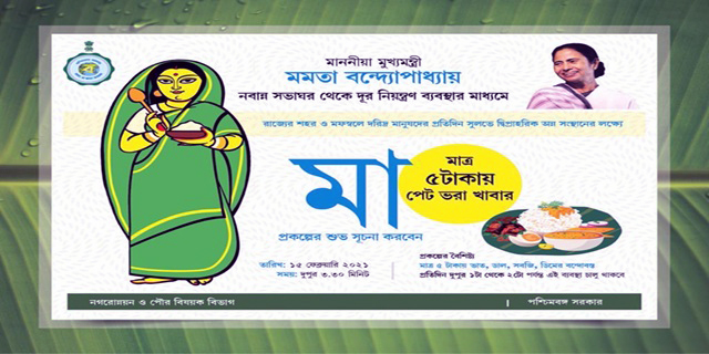 West Bengal Maa Canteen Scheme Image