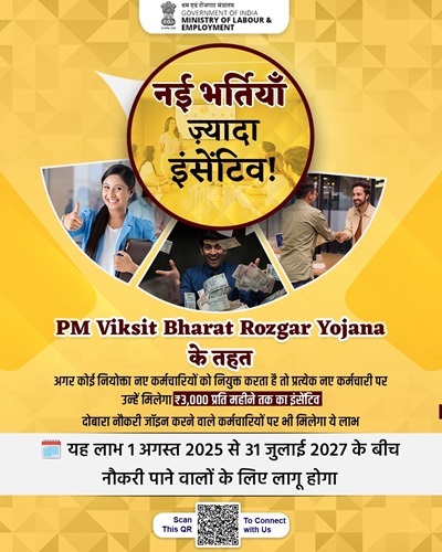 PM Viksit Bharat Rozgar Yojana Information